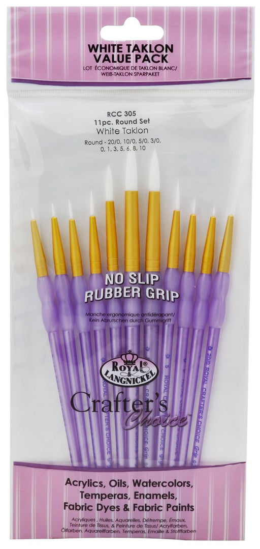 Royal & Langnickel Paint Brushes RCC305 Purple 1.27 x 1.27 x 0.025 cm Pack of 11