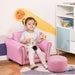 HOMCOM Kids Sofa Pink 410 x 54 mm