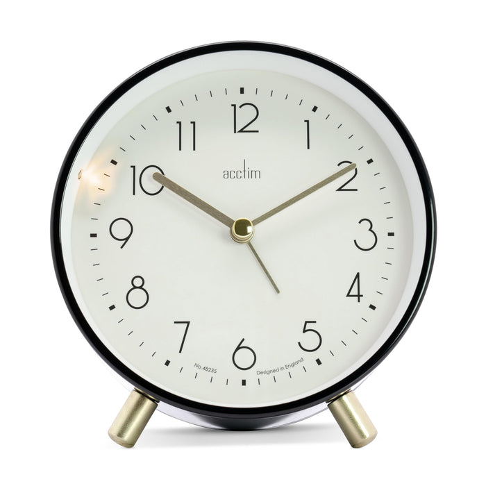 Acctim Clock 16263 11.2 cm x 5 cm x 12.6 cm Black