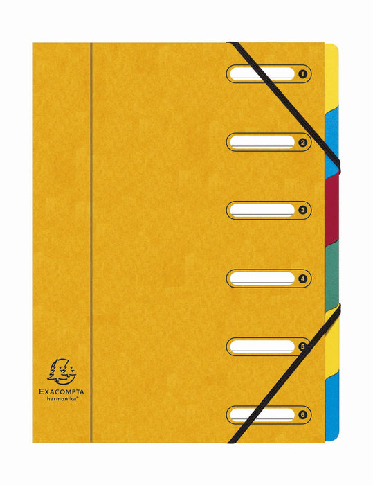 Exacompta Expanding Folders Harmonika 5306E A4 Assorted Pressboard 24 x 32 cm Pack of 8