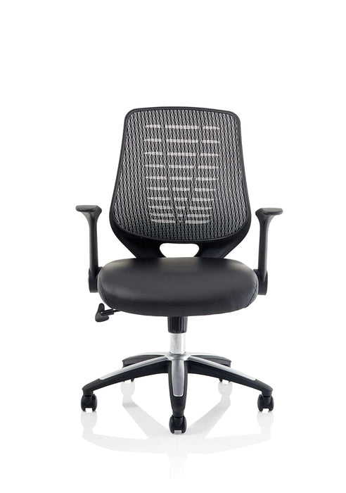 Dynamic Tilt & Lock Task Operator Chair Folding Arms Relay Black Back, Bergamot Cherry Seat With Headrest Medium Back