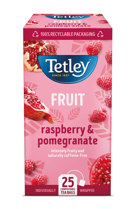 Tetley Raspberry & Pomegranate Tea Bags Pack of 25