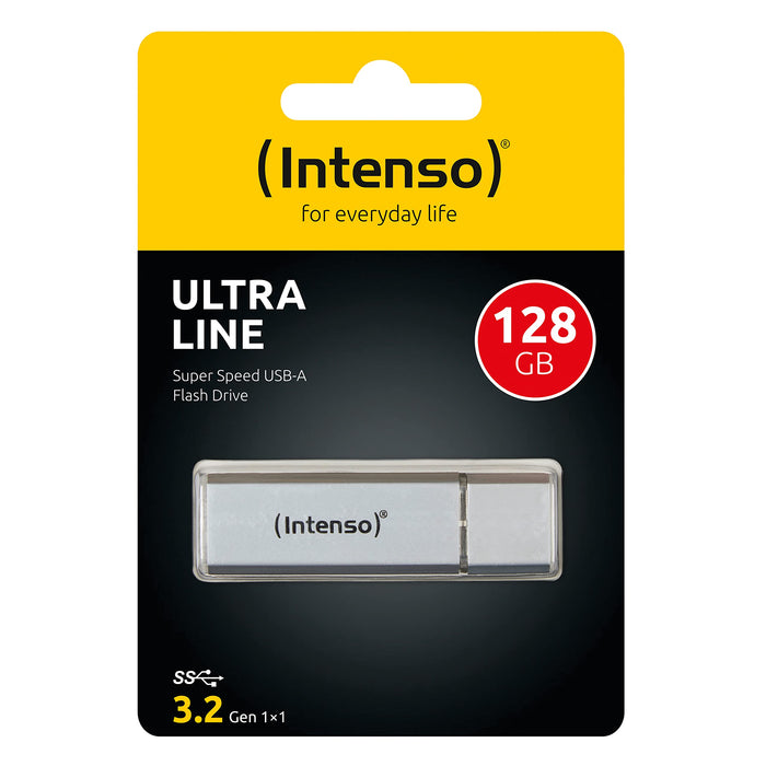 Intenso USB 3.0 Flash Drive Ultra Line 128 GB Silver