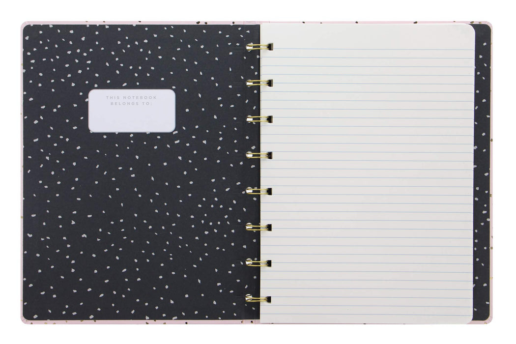 Filofax Notebook 115117 A5 Ruled Twin Wire Paper and Board Soft Cover Multicolour 56 Pages