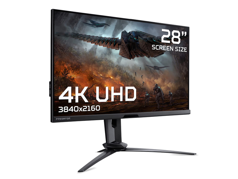 Acer Predator 28 Inch 3840 x 2160 Pixels 4K Ultra HD IPS Panel Zeroframe HDMI DisplayPort USB Hub Monitor