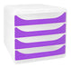 Exacompta Drawer Unit Plastic Purple