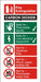 Fire Extinguisher Sign Carbon Dioxide Plastic 20 x 10 cm