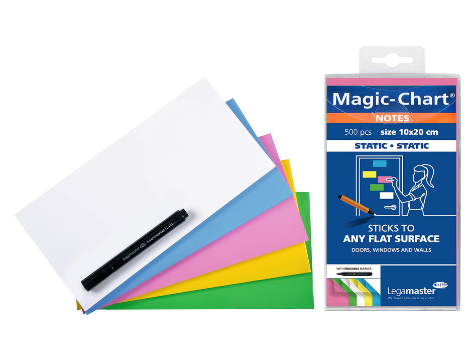 Legamaster Magic Chart Note Assorted 10 x 20 cm Pack of 500