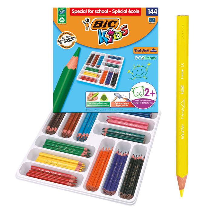 BIC Colouring Pencils Kids 8878311 Assorted Pack of 144