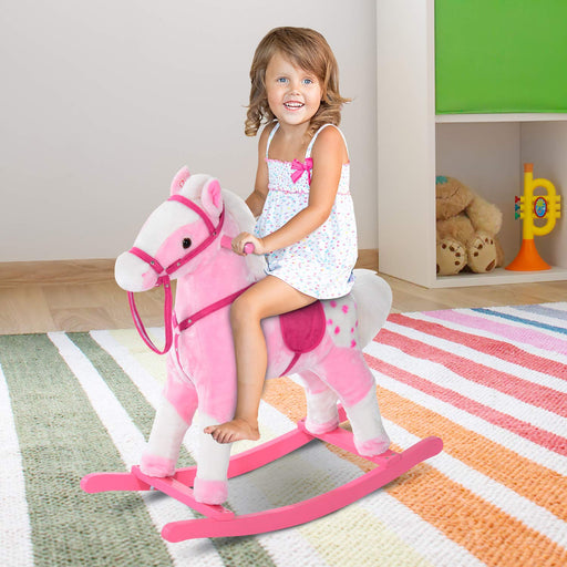 HOMCOM Rocking Horse 330-004PK Pink