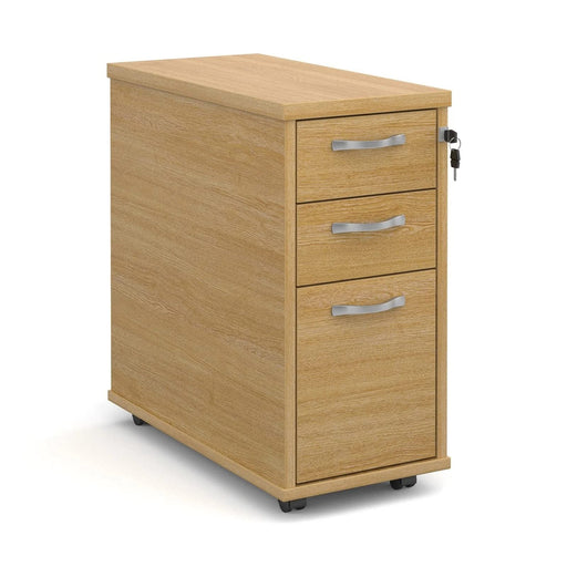 Dams International Mobile Pedestal with 2 Lockable Shallow Drawers and 1 Filing Drawer Wood TNMPO 300 x 600 x 630mm Oak