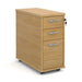 Dams International Mobile Pedestal with 2 Lockable Shallow Drawers and 1 Filing Drawer Wood TNMPO 300 x 600 x 630mm Oak