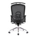 Nautilus Designs Ltd. High Back Mesh Synchronous Executive Armchair with Coat Hanger And Chrome Base - Black