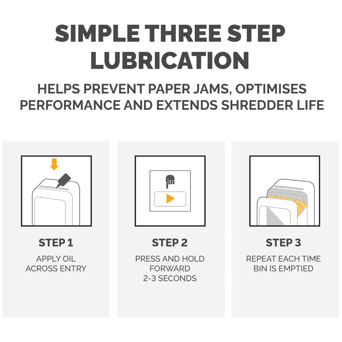 Fellowes Powershred Performance Oil for Fellowes Cross Cut and Micro Cut Shredders 350ml 35250