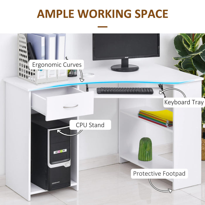 HOMCOM Desk White 700 x 755 mm