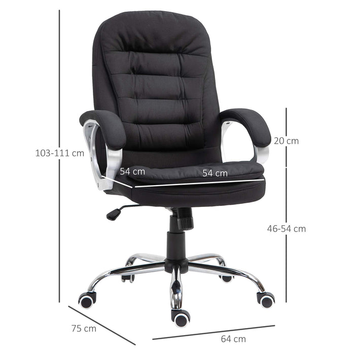 Vinsetto Office Chair 921-170V70CG Light Gray 75 (W) x 64 (D) x 111 (H) mm