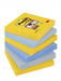 Post-it New York Collection Super Sticky Notes 76 x 76 mm Assorted Colours 6 Pads of 90 Sheets