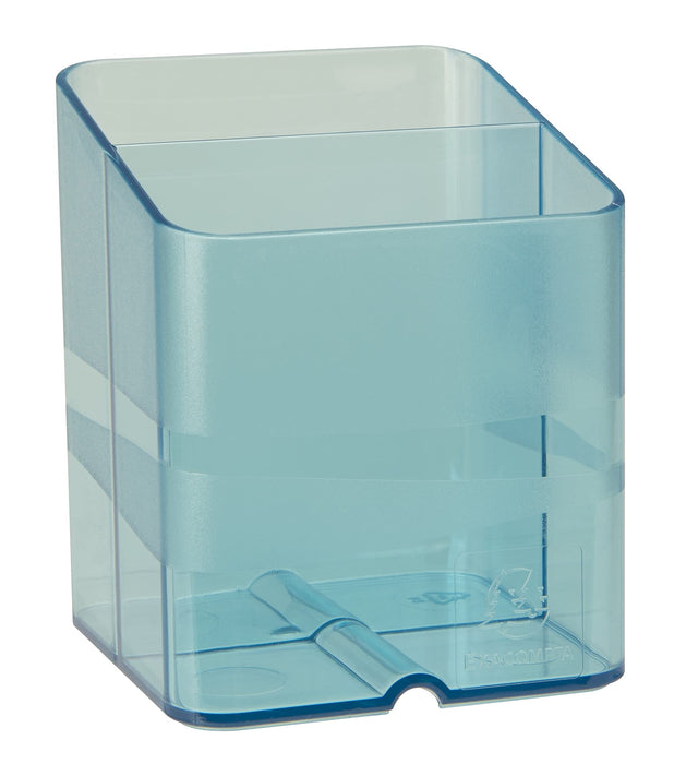 Exacompta Chromaline Pen Box Plastic Turquoise 7.4 x 7.4 x 9.3 cm