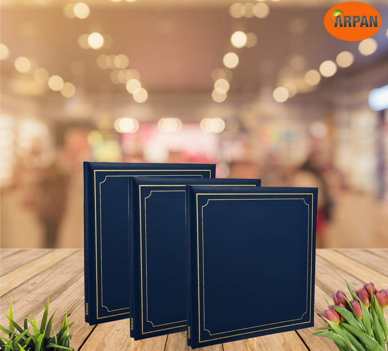 ARPAN Photo Album AL-9176-X3 24 Sheets Blue Pack of 3