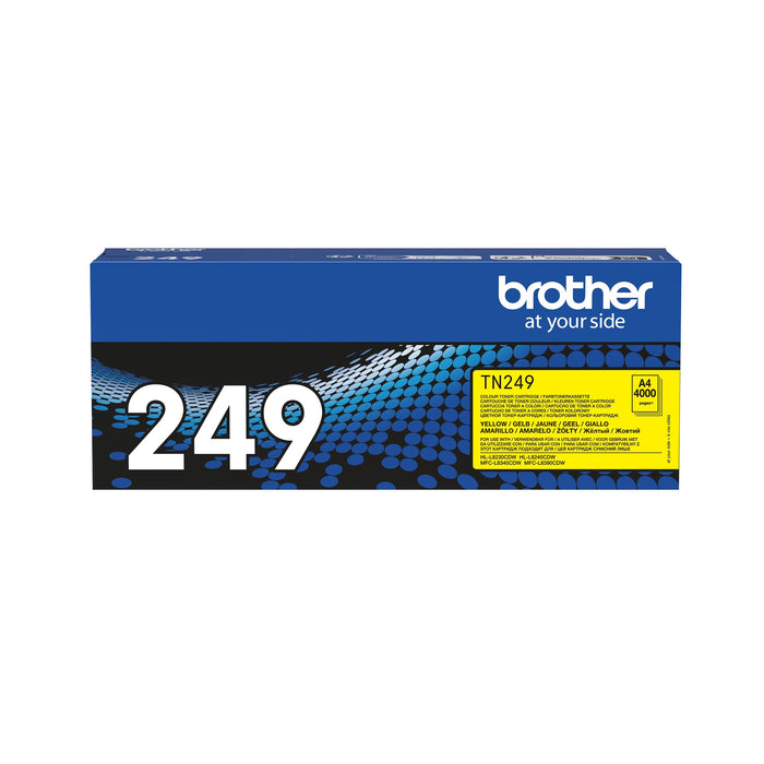 TN-249Y Yellow Toner Cartridge. Prints 4