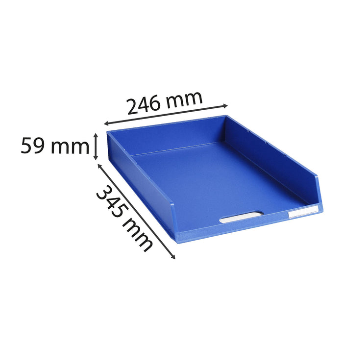 Exacompta Letter Tray C4 Blue Pack of 6