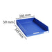 Exacompta Letter Tray C4 Blue Pack of 6