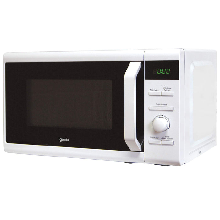 igenix IG2096 Digital Microwave Automatic Defrost Setting White