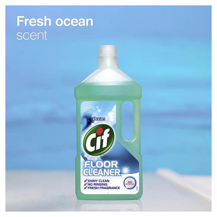 Cif No Residue Floor Cleaner 950ml Ocean