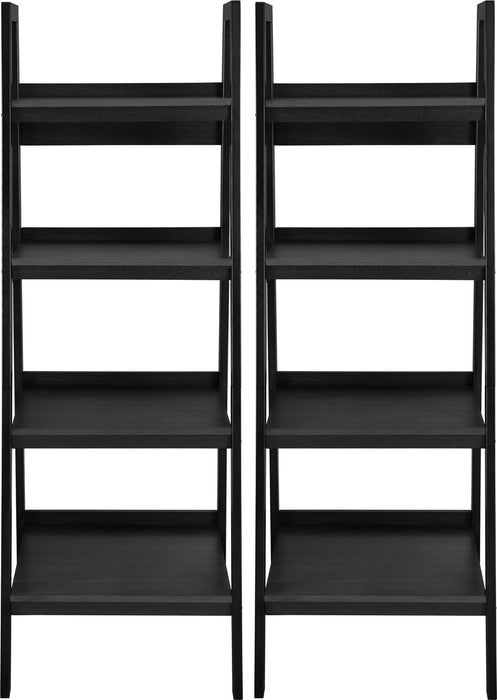 Alphason Bookcase with 4 Shelves 9482096COM 522 x 470 x 1524 mm Black