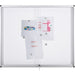 Bi-Office Exhibit Indoor Lockable Notice Board Magnetic 18 x A4 Wall Mounted 132.4 (W) x 96.7 (H) cm White