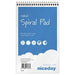 Niceday Notepad Special format Ruled Spiral Bound Paper Soft Cover Blue 100 Pages Pack of 5