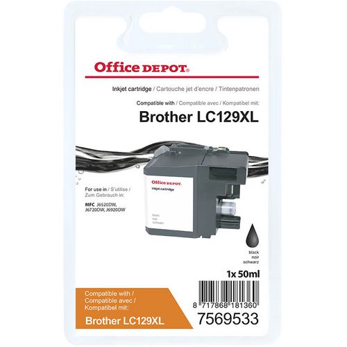 Office Depot LC129XL Compatible Brother Ink Cartridge Black