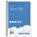 Niceday Notepad A5 Ruled Spiral Bound Paper Soft Cover Blue 100 Pages 50 Sheets Pack of 5