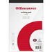 Office Depot Notepad A5+ Ruled Glued Paper Soft Cover White Perforated 200 Pages Pack of 5