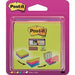 Post-it Super Sticky Notes Cube 76 x 76 mm Neon Assorted Colours 75 sheets