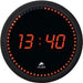 Alba Digital Wall Clock HORLED 30 x 4cm Black