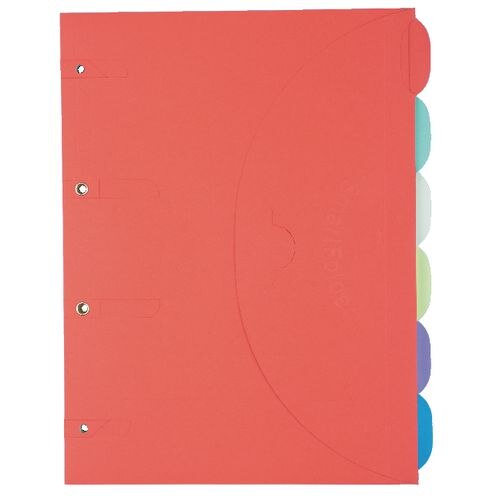 Djois Smartfolder Document Wallet 111302 A4 Cardboard Velcro fastener 24.5 (W) x 32.5 (D) x 0.1 (H) cm Assorted Pack of 6