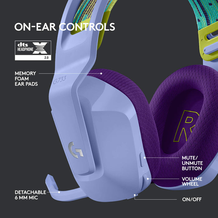 Logitech Headphone Wireless Stereo Over-the-head No USB Yes Purple 981-000890