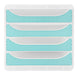 Exacompta Drawer Unit Plastic Turquoise