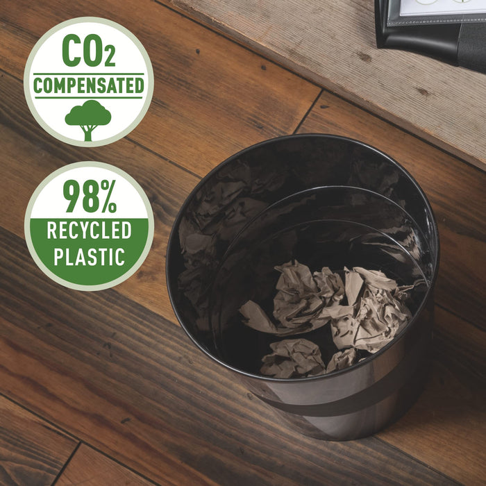 Leitz Recycle Waste Bin 15 L CO2 Neutral 98% Recycled Plastic Black 29 x 29 x 32.4 cm