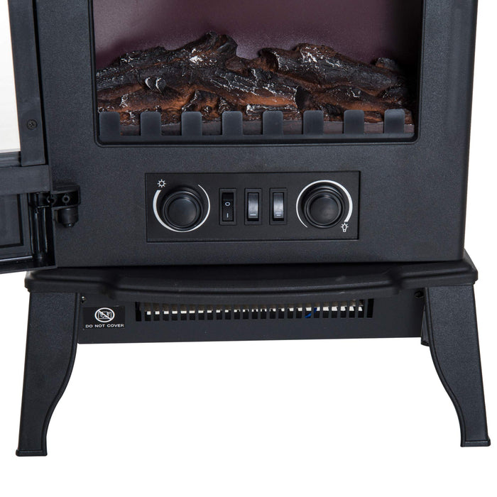 Homcom Electric Freestanding Fireplace with LED Flame Effect