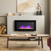 HOMCOM Electronic LED Fireplace 11.5 x 48 cm