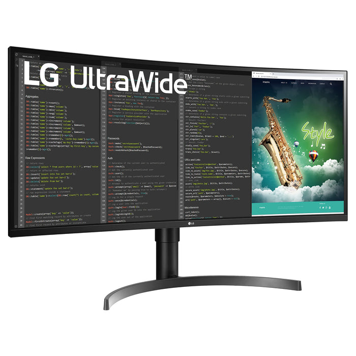 LG 35WN73AP-B 35 Inch 3440 x 1440 Pixels UltraWide Quad HD VA Panel AMD FreeSync HDMI DisplayPort USB-C LED Monitor