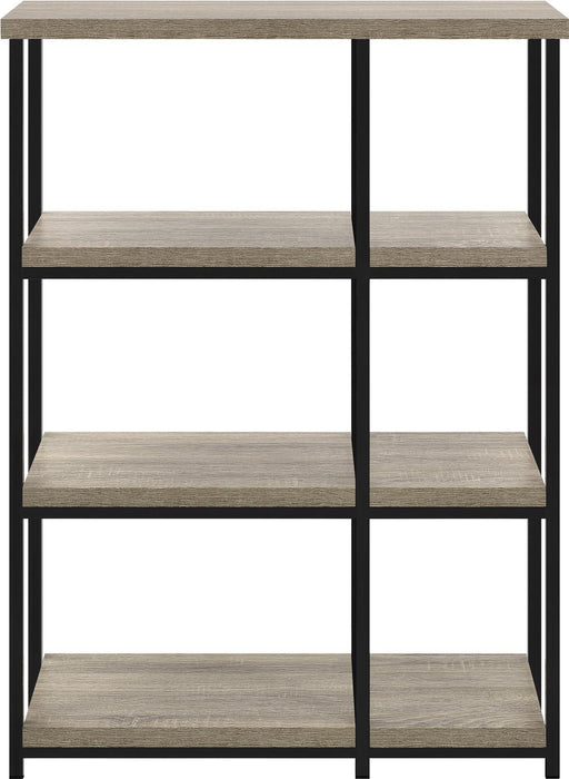 Alphason Elmwood Bookcase 9650096PCOM 800 x 300 x 1135 mm Distressed Grey Oak