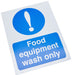 Catering Sign Food Equipment Vinyl 20 x 15 cm