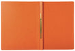 Exacompta Iderama Flat Bar Folder A4 Orange Glossy coated card 355 gsm 200 Sheets Pack of 25