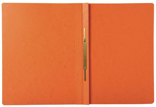 Exacompta Iderama Flat Bar Folder A4 Orange Glossy coated card 355 gsm 200 Sheets Pack of 25