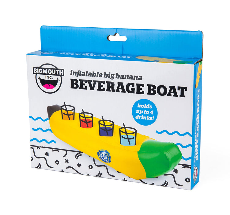 Inflatable Big Banana Beverage Boat (Holds up to 4 drinks)