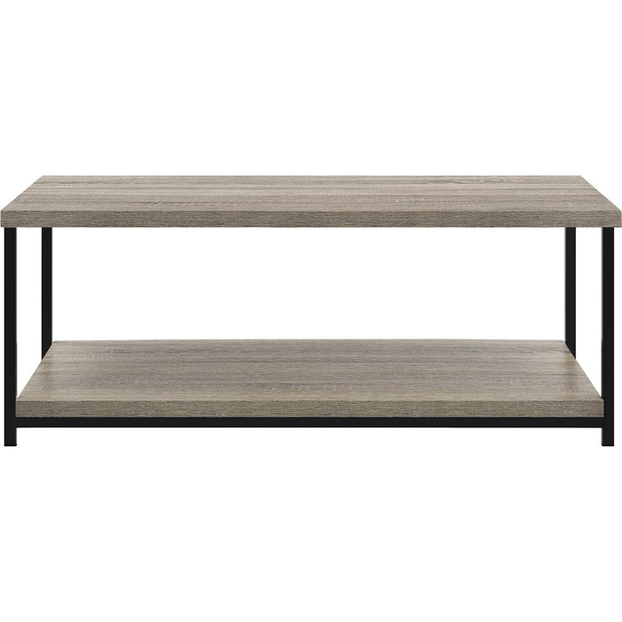 Alphason Rectangular Coffee Table with Grey Oak Coloured MDF Top and Grey Oak Coloured Frame 5049096PCOM 1049 x 500 x 399mm