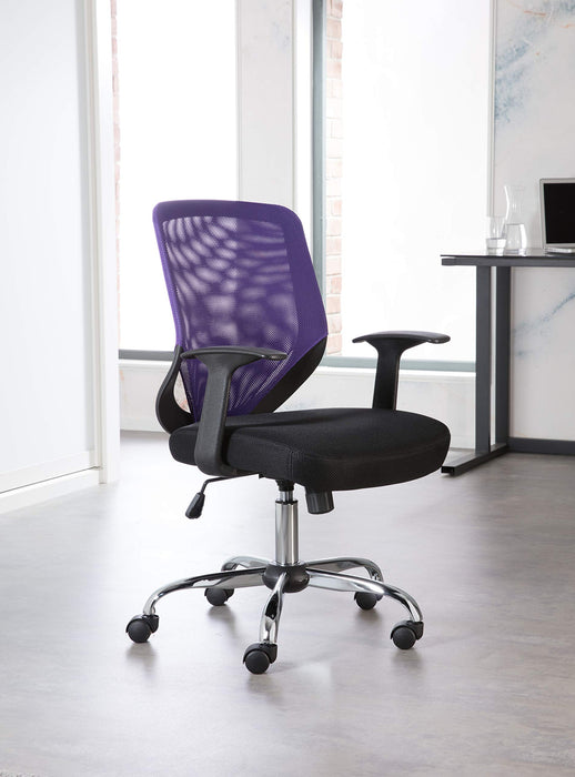 Alphason Office Chair Atlanta Black, Purple 570-470 x 500 mm